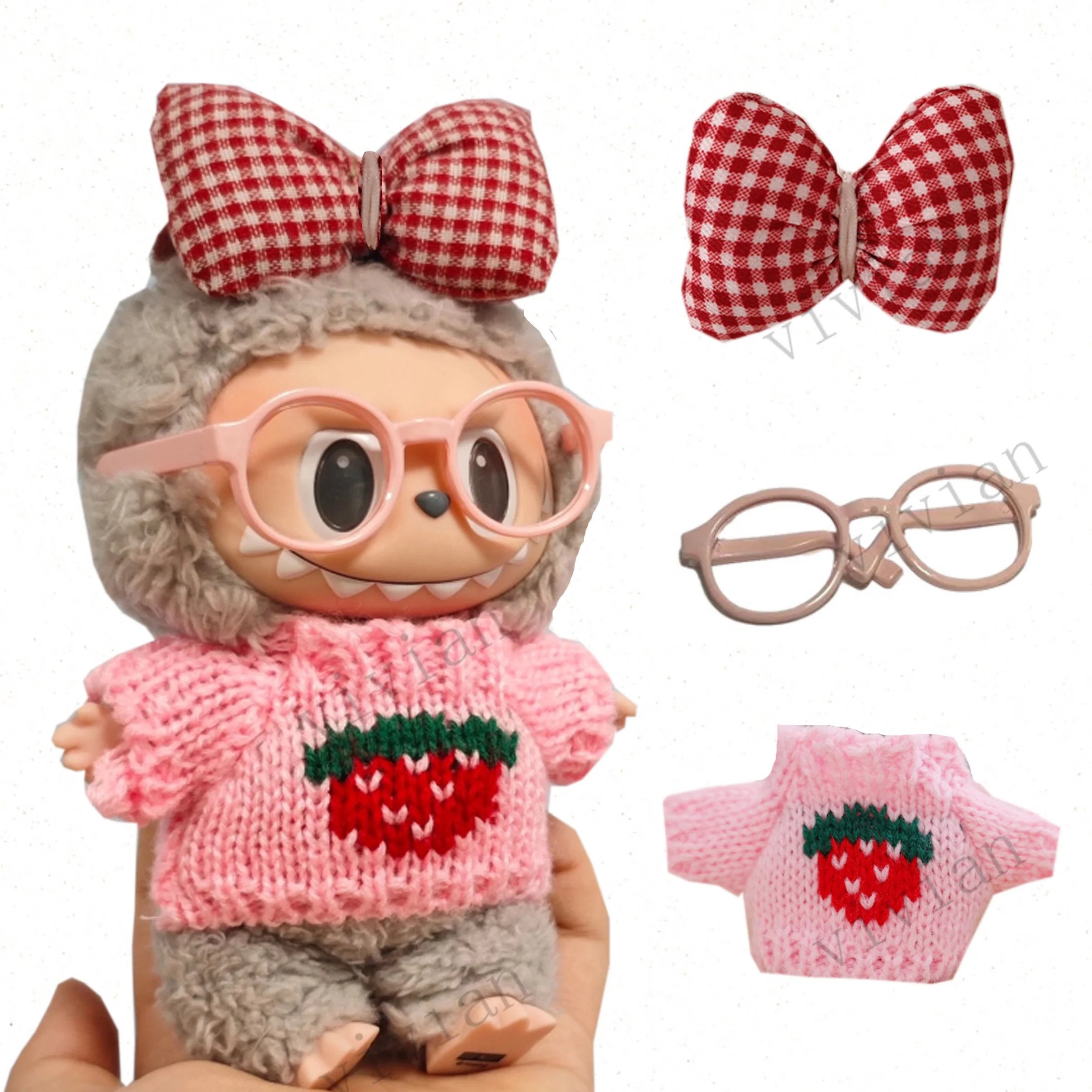 Strawberry Set – Labubu Collection – Studio Bubu