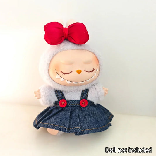 Kpop-Inspired Denim Dress  – Labubu Collection