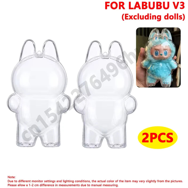 Clear Protective Display Case - Labubu Collection