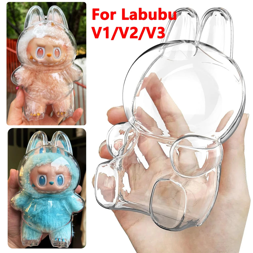 Clear Protective Display Case - Labubu Collection