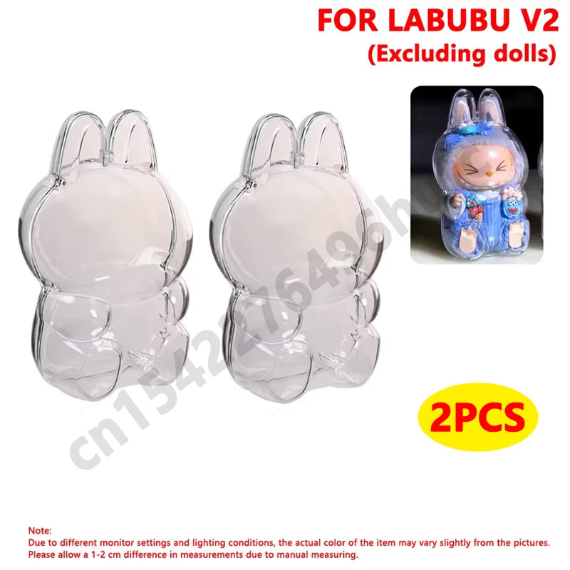 Clear Protective Display Case - Labubu Collection
