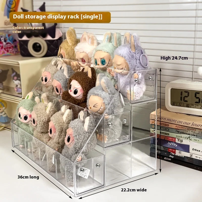Clear Desktop Display Case - Labubu Collection