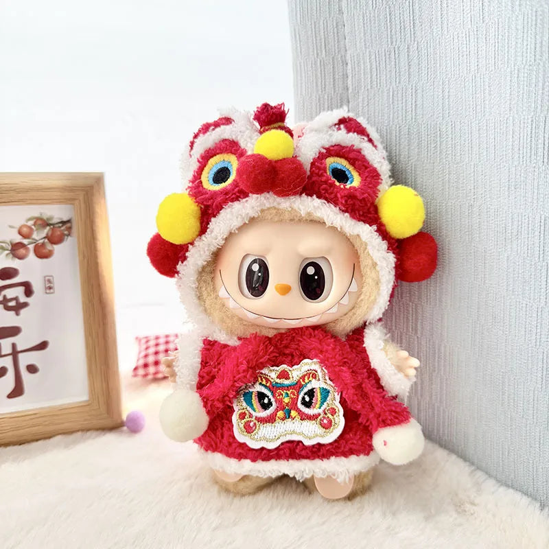 Red Festival Lion Dance Outfit  – Labubu Collection