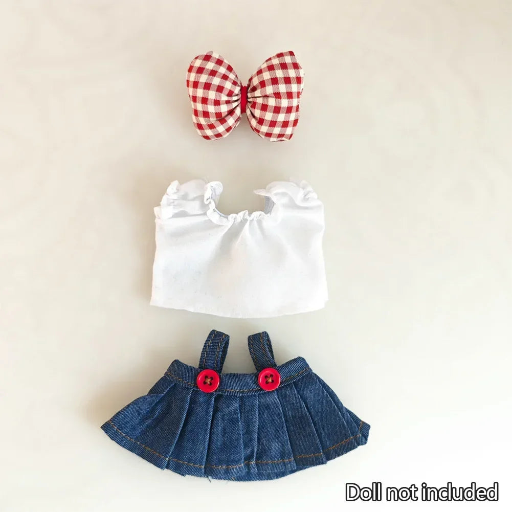 Kpop-Inspired Denim Dress  – Labubu Collection