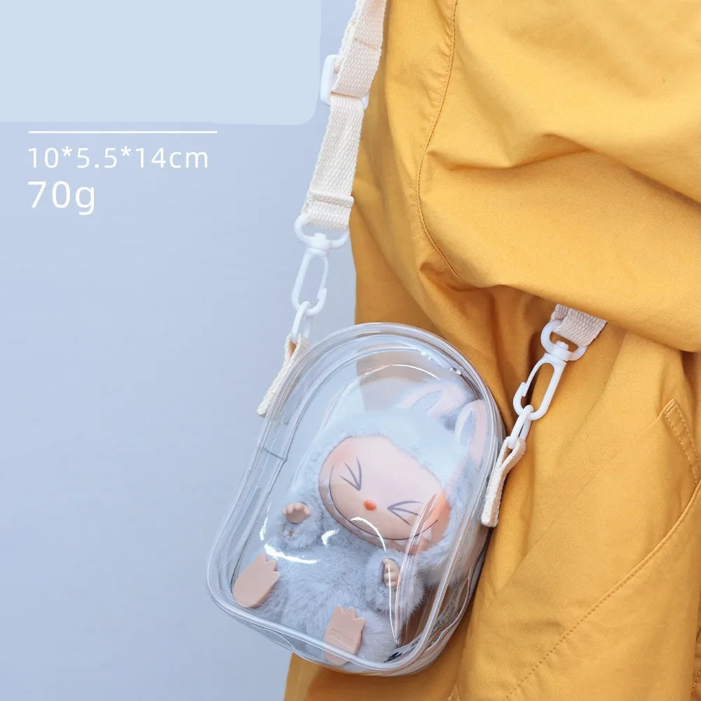 Clear Labubu Travel Bag
