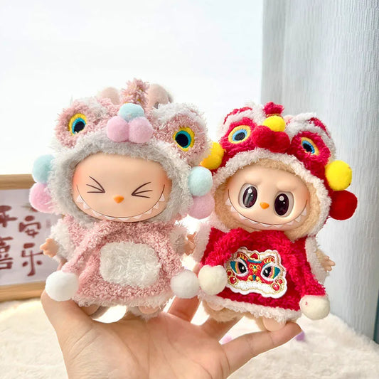 Red Festival Lion Dance Outfit  – Labubu Collection