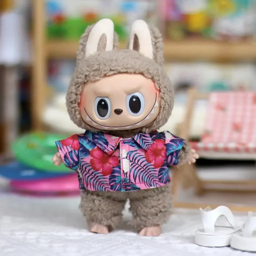 Hawaiian Floral Shirt - Labubu Collection