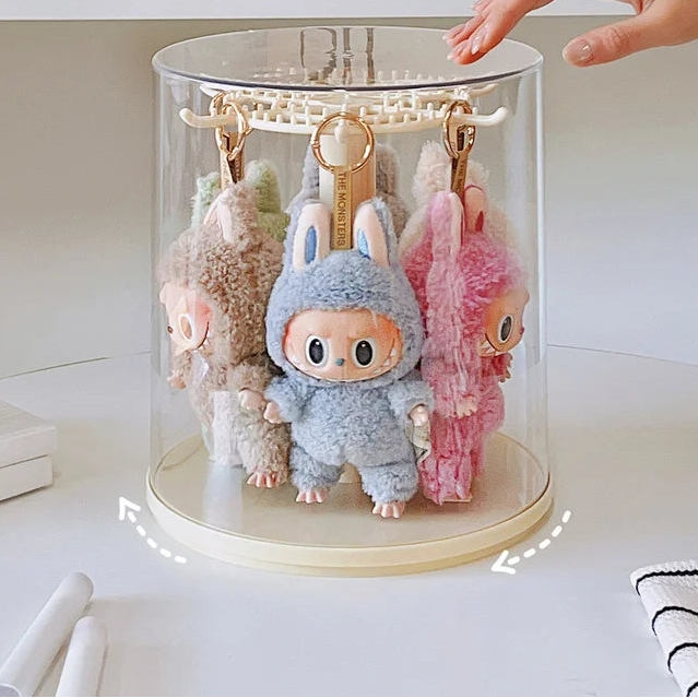 Rotating Transparent Display Stand - Labubu Collection