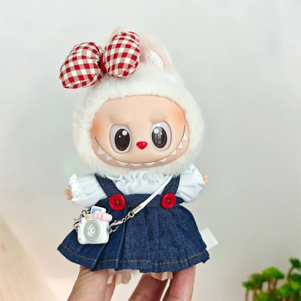 Kpop-Inspired Denim Dress  – Labubu Collection