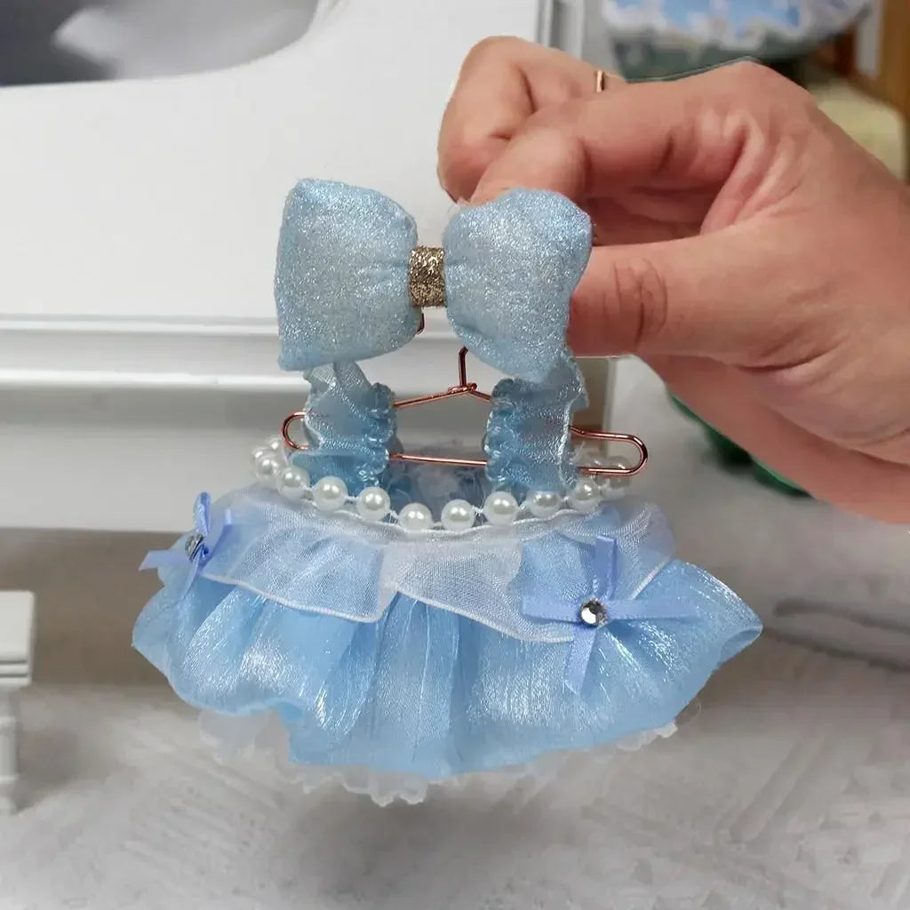 Pastel Party Dress with Bow - Labubu Collection