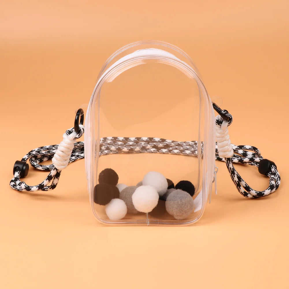 Clear Labubu Travel Bag