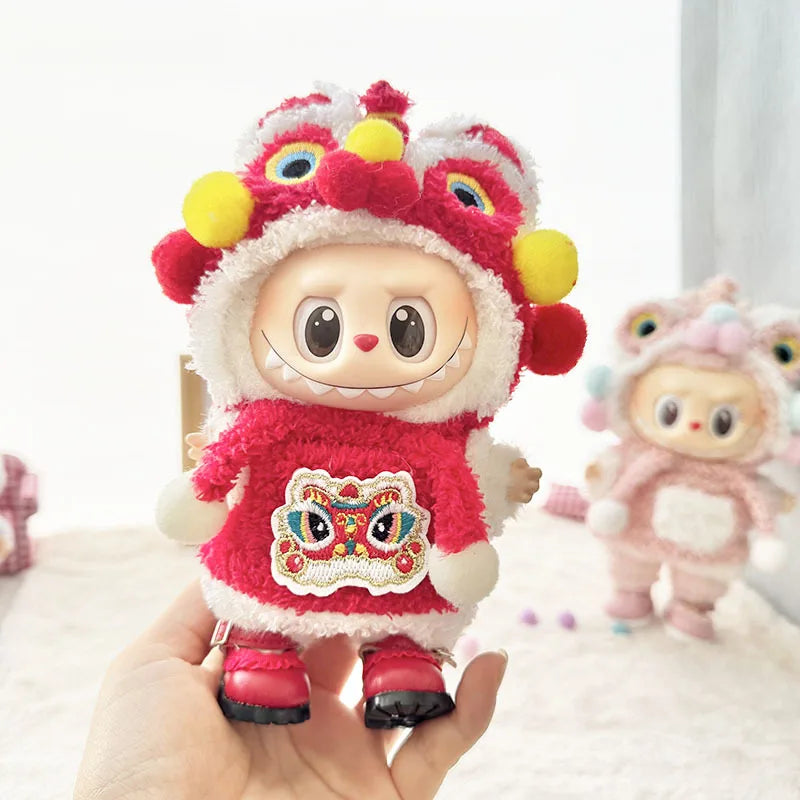 Red Festival Lion Dance Outfit  – Labubu Collection