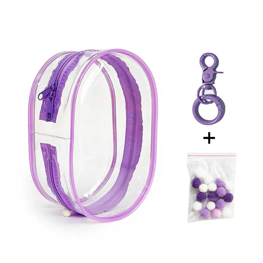 Colourful Clear Doll Display Bag - Labubu Collection